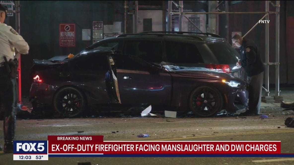 Ex-off-duty firefighter facing manslaughter and DWI charges